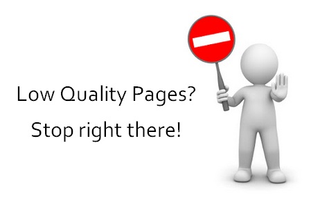 fix low quality pages in seo